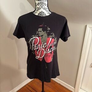 Panic At The Disco Brendon Urie Photo Women's T-shirt XL Emo Pop Rock band tee